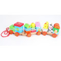 2015 New Item Hot Selling Wooden Car Set Colorful Pulling Toys for Kids